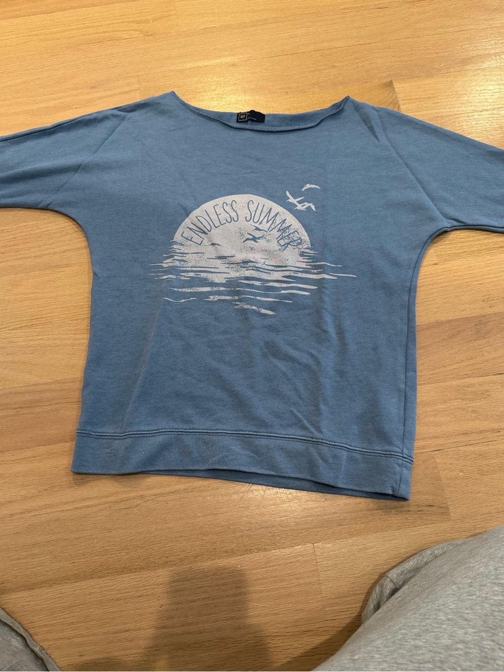 GAP Light Blue 'Endless Summer' Graphic Sweatshirt